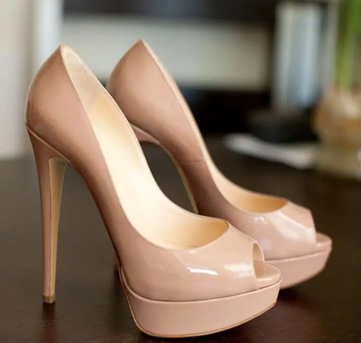 Super Fashion High Platform Women 14CM High Heels Sexy Ladies Peep Toe Patent Leather Ultra Heels Ladies Elegant Party Shoes
Super Fashion High Platform Women 14CM High Heels Sexy Ladies Peep Toe Patent Leather Ultra Heels Ladies Elegant Party Shoes