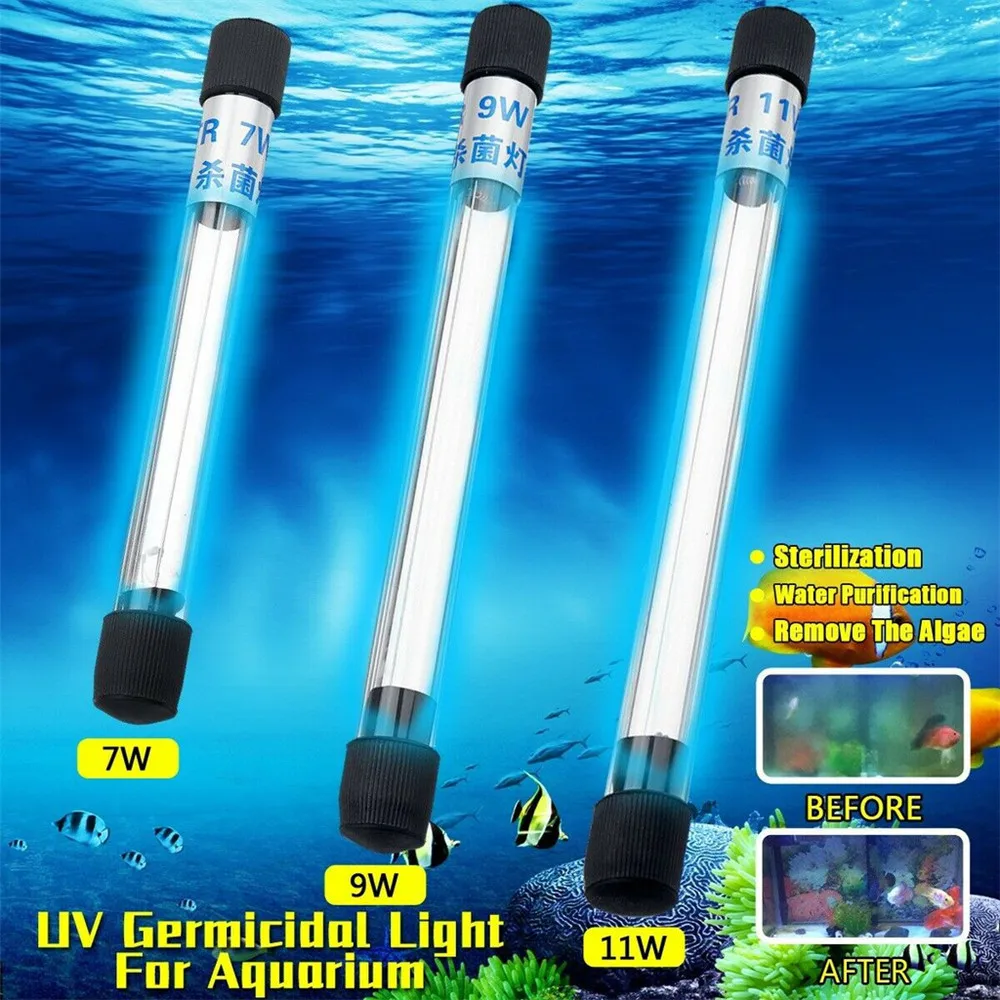 UV Germicidal Light Aquarium Ultraviolet Sterilizer Submersible Diving Lamp De-algae Germicidal Lamp
UV Germicidal Light Aquarium Ultraviolet Sterilizer Submersible Diving Lamp De-algae Germicidal Lamp