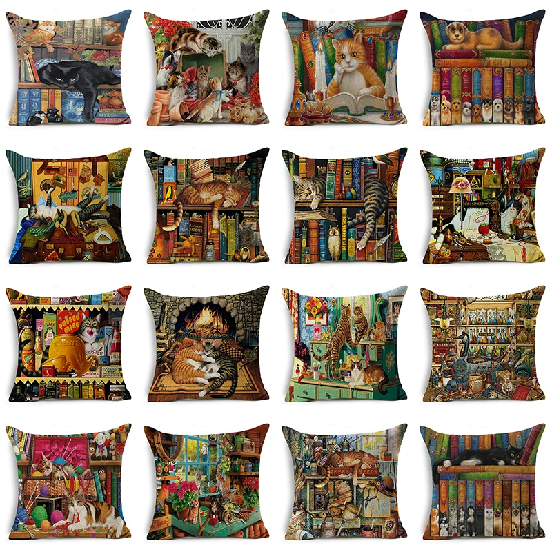 decorUhome Cartoon Lazy Cats Linen Pillow Cover Lovely Kitten Cushion Cover For Kids Decorative Throw Pillow Case Home Decor
decorUhome Cartoon Lazy Cats Linen Pillow Cover Lovely Kitten Cushion Cover For Kids Decorative Throw Pillow Case Home Decor