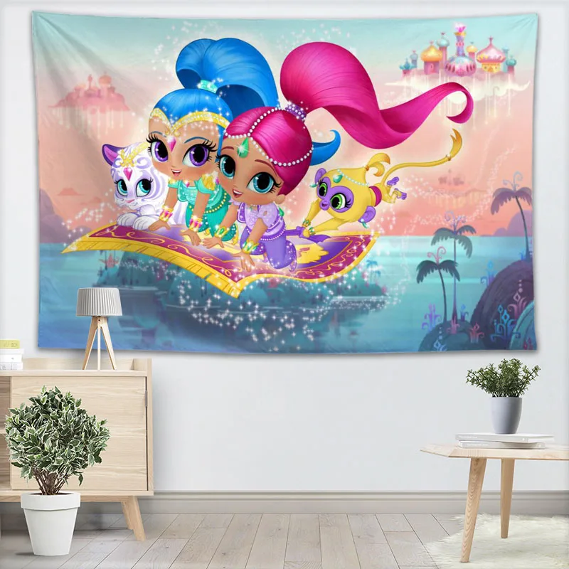 Shimmer Shine Tapestry Wall Hanging Decor Home Birthday Party Decorations Fabric Tapestries Camping Tent Travel Sleeping Pad
Shimmer Shine Tapestry Wall Hanging Decor Home Birthday Party Decorations Fabric Tapestries Camping Tent Travel Sleeping Pad