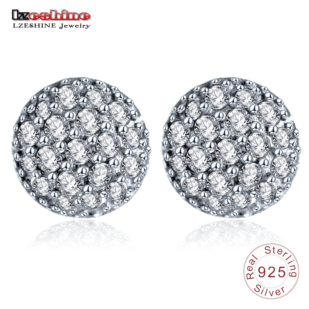 LZESHINE Classic 100% Sterling Silver Round Stud Earrings For Women Brand Wedding Jewelry Vintage AAA Cubiz Zircon Earrings GIFT
LZESHINE Classic 100% Sterling Silver Round Stud Earrings For Women Brand Wedding Jewelry Vintage AAA Cubiz Zircon Earrings GIFT