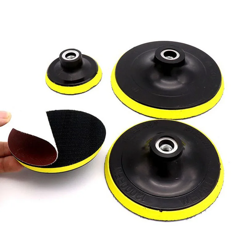 Self-adhesive Polishing Pad 3"/4"/5"/6"/7" Sandpaper Sucker Disc Flocking Sandpaper Sucker Self-adhesion Tray M14 M10
Self-adhesive Polishing Pad 3"/4"/5"/6"/7" Sandpaper Sucker Disc Flocking Sandpaper Sucker Self-adhesion Tray M14 M10