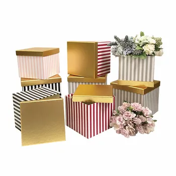 2020 New Gold cover strip flower square boxes Mother's Day birthday/wedding party Valentine's Day gift pack box Buy 2pcs 10% OFF
2020 New Gold cover strip flower square boxes Mother's Day birthday/wedding party Valentine's Day gift pack box Buy 2pcs 10% OFF