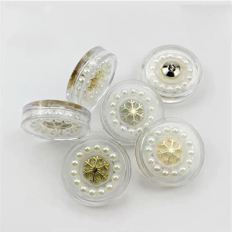 10pcs Pearl Buttons 18mm/21mm/25mm Snowflake Round Plastic Button Suit Coat Garment DIY Sewing Decoration
10pcs Pearl Buttons 18mm/21mm/25mm Snowflake Round Plastic Button Suit Coat Garment DIY Sewing Decoration