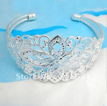 New Silver Plated Brass Filigree Flower Blank Bases Bracelet Bangle Setting Crafts DIY Jewelry Making Wholesale
New Silver Plated Brass Filigree Flower Blank Bases Bracelet Bangle Setting Crafts DIY Jewelry Making Wholesale