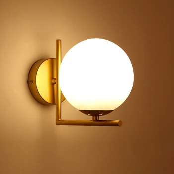 New Nordic Wall Lamp Simple Bedroom Light Living Room Glass Lamp LED Creative Hotel Lamps Golden Hallway Wall Light
New Nordic Wall Lamp Simple Bedroom Light Living Room Glass Lamp LED Creative Hotel Lamps Golden Hallway Wall Light