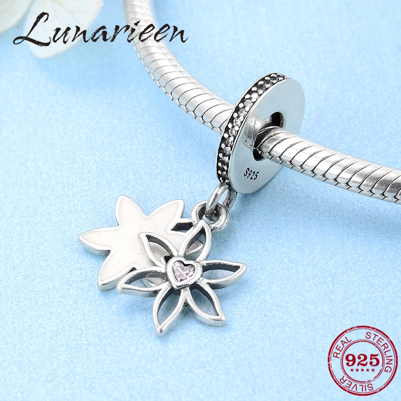 925 Sterling Silver June flower pink Heart CZ Charms for Jewelry making Pendants Fit Original Pandora DIY Bracelet Necklace
925 Sterling Silver June flower pink Heart CZ Charms for Jewelry making Pendants Fit Original Pandora DIY Bracelet Necklace