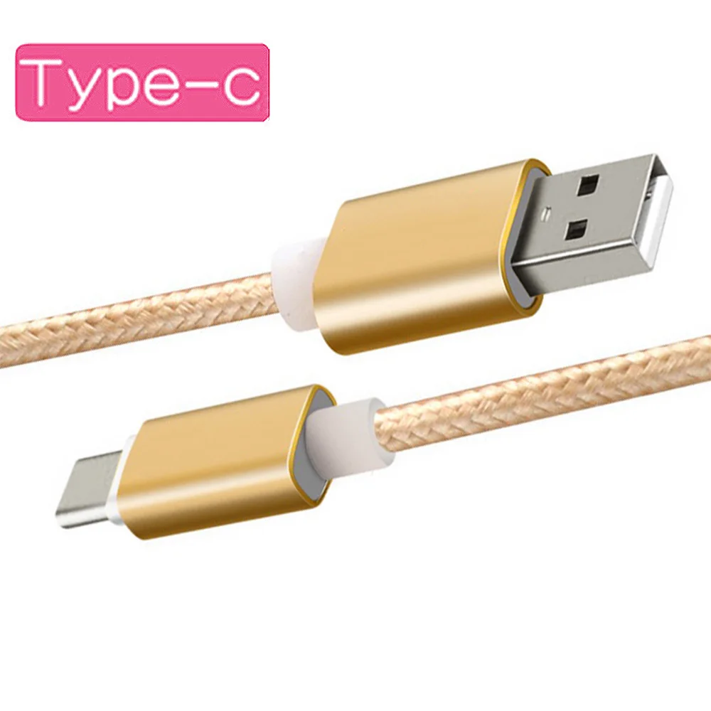 1M 2M 3M Nylon Braided USB type C USB 3 1 font b cable b font