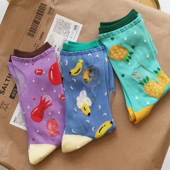 Cute Fruit Jacquard Lace Short Sock Women Summer Ultra-thin Net Silk Socks Japanese Cartoon Mid-Tube elastic Mesh Socks Skarpety
Cute Fruit Jacquard Lace Short Sock Women Summer Ultra-thin Net Silk Socks Japanese Cartoon Mid-Tube elastic Mesh Socks Skarpety