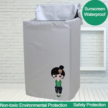 SRYSJS Silver Coating Waterproof Washing Machine Dust Cover Sunscreen Washing Machine Cover Zipper Style Protective Case
SRYSJS Silver Coating Waterproof Washing Machine Dust Cover Sunscreen Washing Machine Cover Zipper Style Protective Case