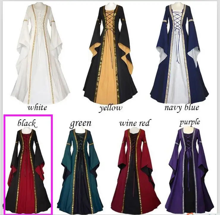 Adult Medieval Renaissance Victorian Dress Costume Halloween Lolita Cosplay Ball Gown Dresses for Women S-3XL
Adult Medieval Renaissance Victorian Dress Costume Halloween Lolita Cosplay Ball Gown Dresses for Women S-3XL