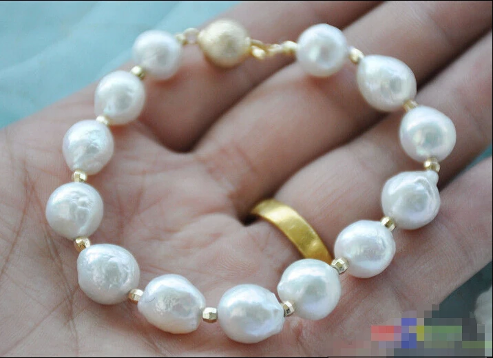Free shipping >>>>>>P5091 8" 11mm WHITE ALMOST ROUND Edison KESHI REBORN PEARL bracelet
Free shipping >>>>>>P5091 8" 11mm WHITE ALMOST ROUND Edison KESHI REBORN PEARL bracelet