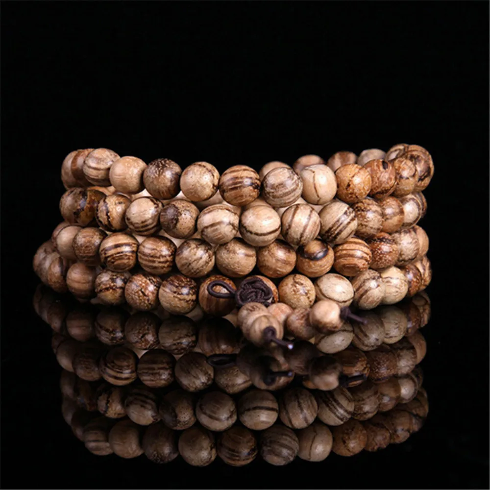 Natural Vietnam Fragrant Lignaloo 108 Wooden Bracelet Buddha Beads Prayer Mala Tiger Skin Clear Lines Buddhist Jewelry Wholesale
Natural Vietnam Fragrant Lignaloo 108 Wooden Bracelet Buddha Beads Prayer Mala Tiger Skin Clear Lines Buddhist Jewelry Wholesale