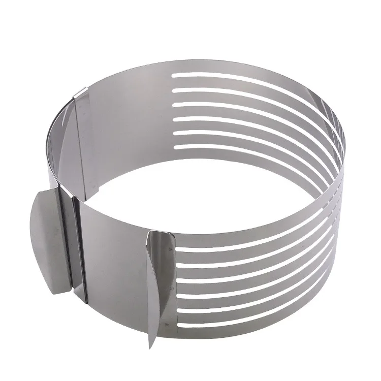 Stainless Steel Cake Cutter Slicer Adjustable Round Bread Cake Cutter Slicer Cake Ring Mold DIY Baking Tools Kitchen Accessoires
Stainless Steel Cake Cutter Slicer Adjustable Round Bread Cake Cutter Slicer Cake Ring Mold DIY Baking Tools Kitchen Accessoires