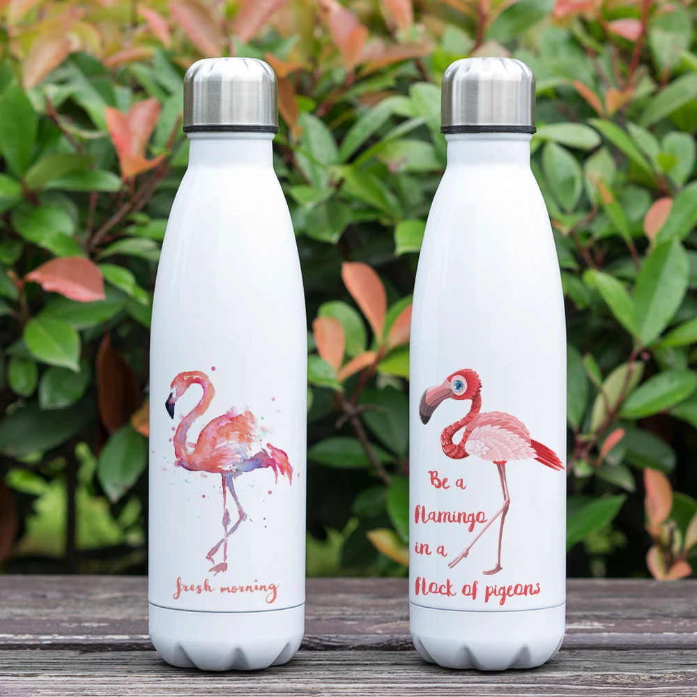 500ml Stainless Steel Vacuum Bottle Gift Flamingo Printing Double Walled Insulated Flask BPA free Beautiful Flamingos Photo
500ml Stainless Steel Vacuum Bottle Gift Flamingo Printing Double Walled Insulated Flask BPA free Beautiful Flamingos Photo