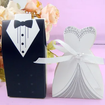 25pcs Bride and 25pcs Bridegroom Gift Boxes Tuxedo and Wedding Dress , Wedding Party Favor Decoration
25pcs Bride and 25pcs Bridegroom Gift Boxes Tuxedo and Wedding Dress , Wedding Party Favor Decoration