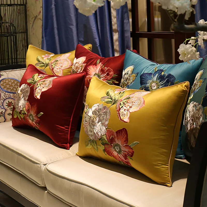 New Luxury Chic Embroidery Cushion Cover Flower Bird Bloom Design Capa de Dlmofada Sofa Car Bedding Decorative Throw Pillow Case
New Luxury Chic Embroidery Cushion Cover Flower Bird Bloom Design Capa de Dlmofada Sofa Car Bedding Decorative Throw Pillow Case