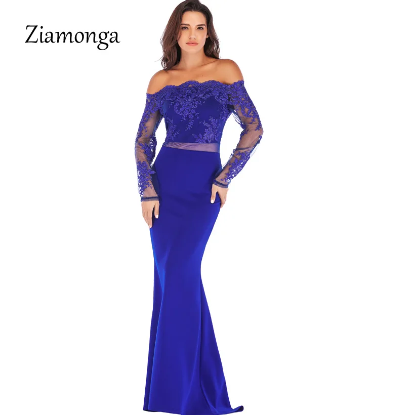 Ziamonga Black Red Blue Mesh Sleeve Lace Maxi Dress Autumn Long Sleeve Off Shoulder Evening Party Dress Elegant Women Dresses
Ziamonga Black Red Blue Mesh Sleeve Lace Maxi Dress Autumn Long Sleeve Off Shoulder Evening Party Dress Elegant Women Dresses