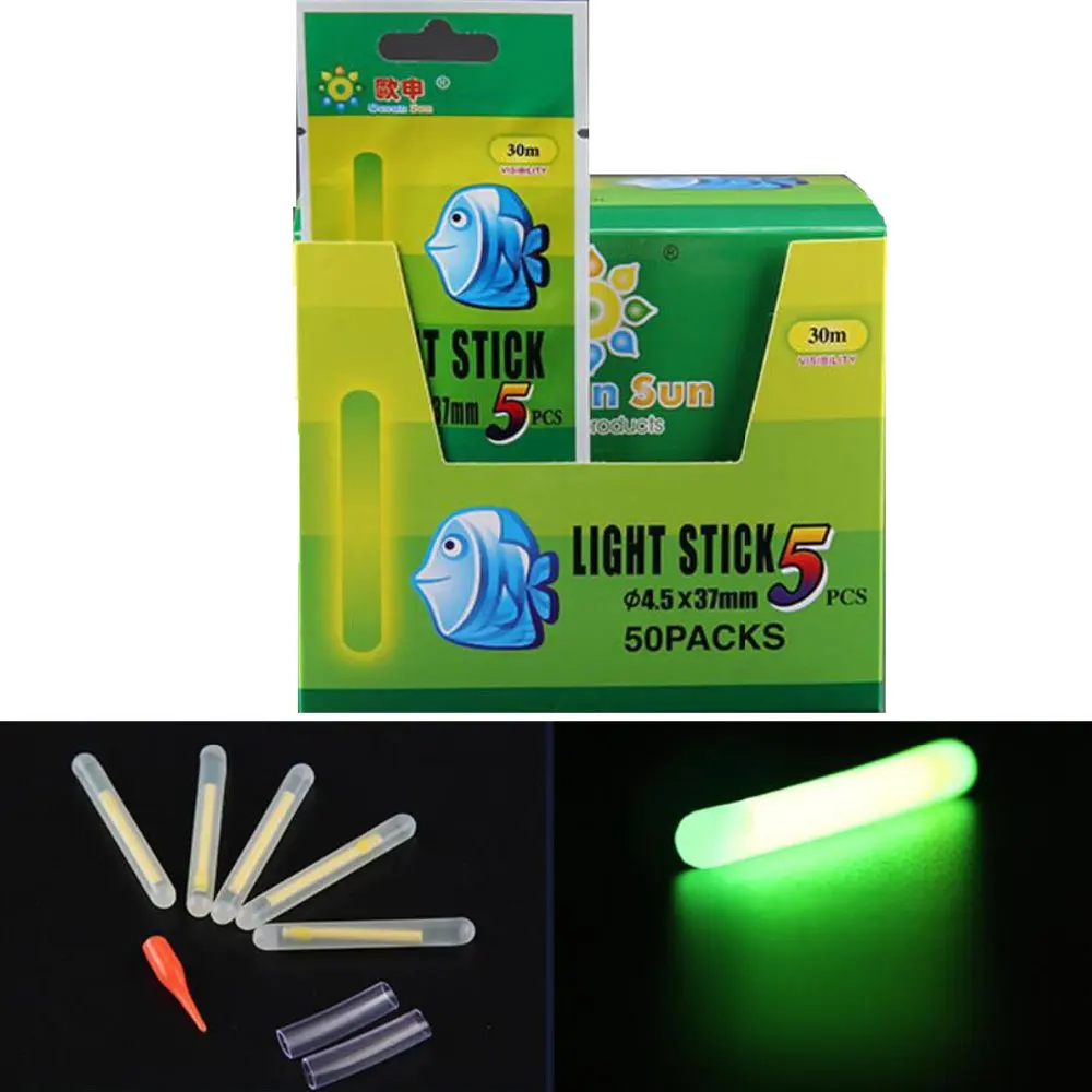 250 Pcs 4.5*37MM Fishing Glow Stick For Luminous Fishing Floats Bobber Rod Night Lighting Green Night Fluorescent Light Stick
250 Pcs 4.5*37MM Fishing Glow Stick For Luminous Fishing Floats Bobber Rod Night Lighting Green Night Fluorescent Light Stick