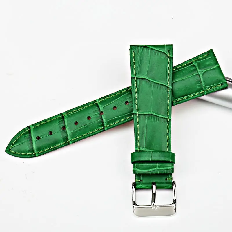Аксессуары для часов MAIKES ремешок 16 мм 18 20 22 из натуральной кожи модный зеленый Gucci