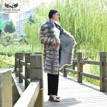 Tatyana furclub Natural Silver Fox Fur Jacket For Women Long Real Fur Parkas Winter Coats Harajuku Warm Outwear Fashion Jackets 
Tatyana furclub Natural Silver Fox Fur Jacket For Women Long Real Fur Parkas Winter Coats Harajuku Warm Outwear Fashion Jackets