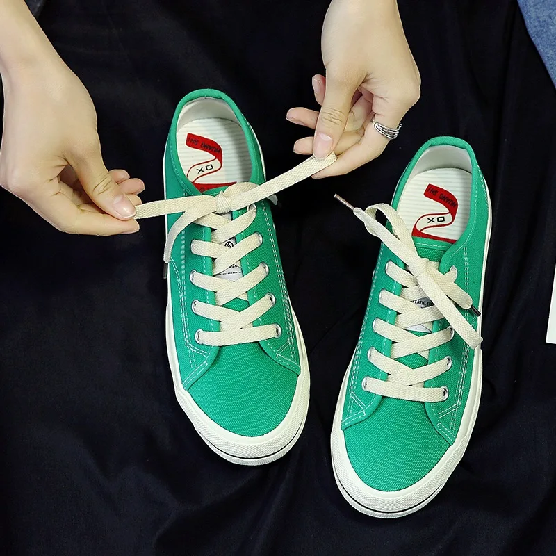 Spring Low White Canvas Shoes Women Sneakers Green Red Black Breathable Flat Fashion Casual Shoes Female Sneakers Free Delivery
Spring Low White Canvas Shoes Women Sneakers Green Red Black Breathable Flat Fashion Casual Shoes Female Sneakers Free Delivery