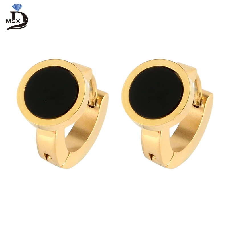 Fashion Black Resin Stud Earring Gold Plating Stainless Steel Trendy Wearring Wedding Engagement Party Earrings Jewelry Gift
Fashion Black Resin Stud Earring Gold Plating Stainless Steel Trendy Wearring Wedding Engagement Party Earrings Jewelry Gift