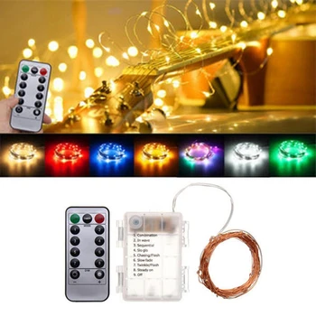 Led Fairy Lights Battery Operated LED Lights Decoration 8 Mode Timer String Copper Wire Waterproof Remote Control for holidays
Led Fairy Lights Battery Operated LED Lights Decoration 8 Mode Timer String Copper Wire Waterproof Remote Control for holidays