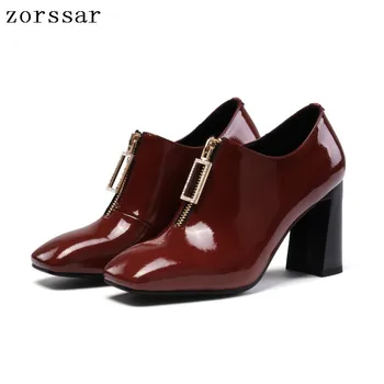 Zorssar 2019 New women Pumps Patent leather Shallow Slip-On Square Toe High heels Wedding Party derss shoes plus size 33-43
Zorssar 2019 New women Pumps Patent leather Shallow Slip-On Square Toe High heels Wedding Party derss shoes plus size 33-43