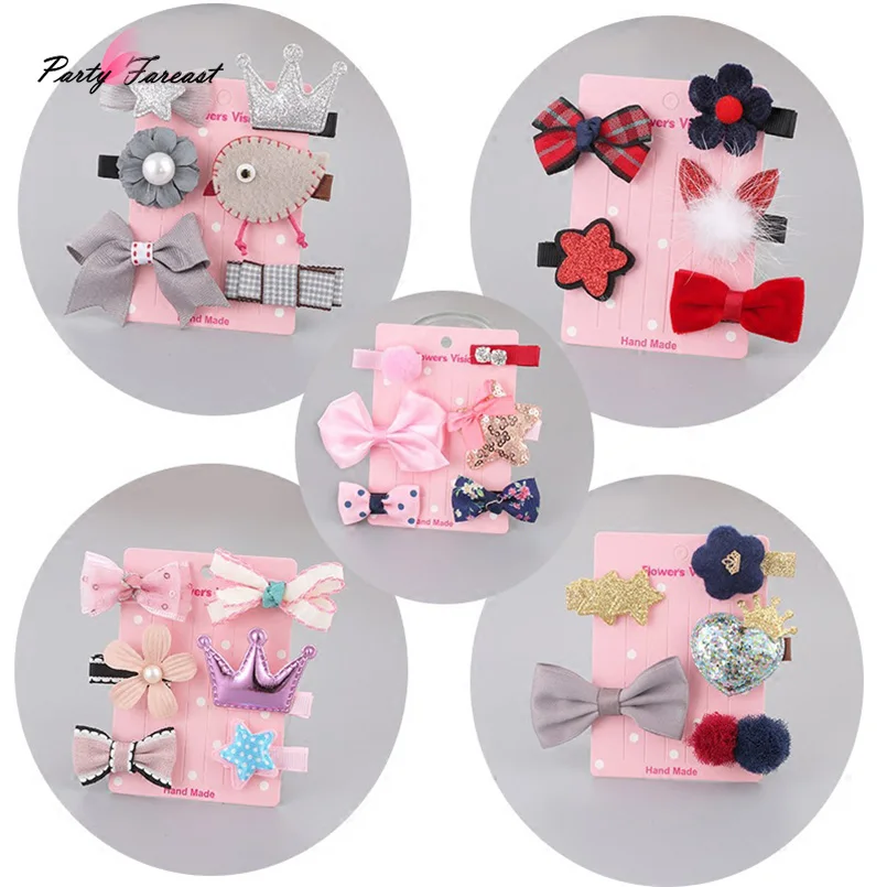 1 Set Cute Cartoon Hair Clip for Baby Girls Colorful Bowknot Heart Star Kids Hairpin Headwear Children Clips Hair Accessories
1 Set Cute Cartoon Hair Clip for Baby Girls Colorful Bowknot Heart Star Kids Hairpin Headwear Children Clips Hair Accessories