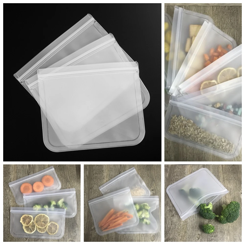 1Pc New Translucent Reusable Food Storage Bags Leakproof Ziplock Makeup Bags Resealable Sandwich Bag Freezing Refrigerator Tool
1Pc New Translucent Reusable Food Storage Bags Leakproof Ziplock Makeup Bags Resealable Sandwich Bag Freezing Refrigerator Tool