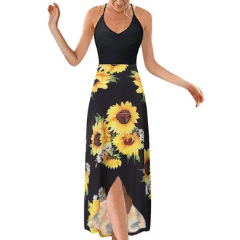 Sommer Maxi Kleid Freizeit V-kragen Sexy Sunflower Gedruckt Ärmelloses Party Kleider Casual Sommer Kleid 2019 Vestido Neue
Sommer Maxi Kleid Freizeit V-kragen Sexy Sunflower Gedruckt Ärmelloses Party Kleider Casual Sommer Kleid 2019 Vestido Neue