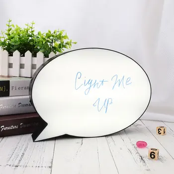 LED Message Handwriting Letter Light Box Speech Bubble Shape Writing Board Add 3Colors Pen For Birthday Party Wedding
LED Message Handwriting Letter Light Box Speech Bubble Shape Writing Board Add 3Colors Pen For Birthday Party Wedding