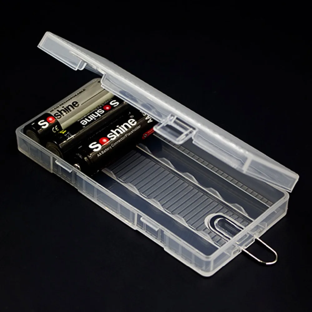 Soshine Transparent Strong Hard 8*AA Battery Holder Case aa Battery Storage Box with Hook Holder
Soshine Transparent Strong Hard 8*AA Battery Holder Case aa Battery Storage Box with Hook Holder