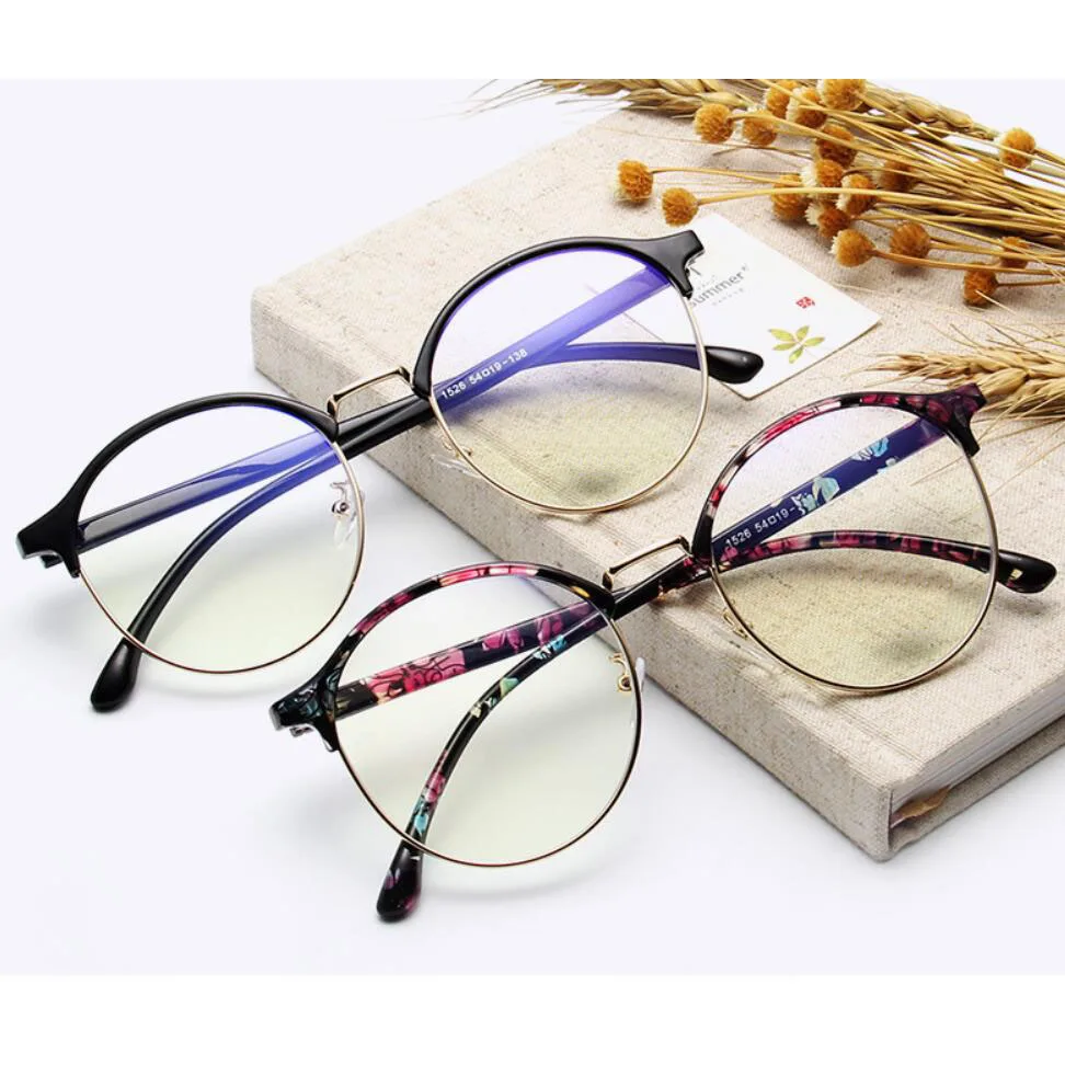 Fashion Anti Blue Light Round Frame Optical Eyeglasses Retro Men Women Computer Eye Glasses Clear Eyewear Frames
Fashion Anti Blue Light Round Frame Optical Eyeglasses Retro Men Women Computer Eye Glasses Clear Eyewear Frames