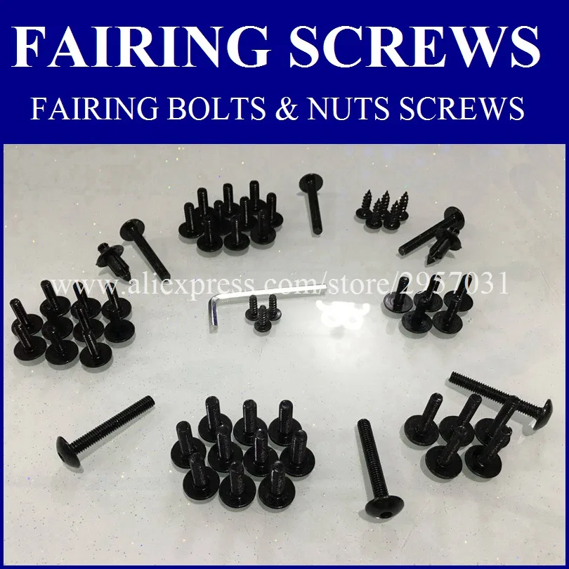 CJ FullFull set Fairing bolts kit for SUZUKI GSXR1000 2003 2004 K3 K4 GSX-R1000 03 04 Fairing screws kits Black silver Full set
CJ FullFull set Fairing bolts kit for SUZUKI GSXR1000 2003 2004 K3 K4 GSX-R1000 03 04 Fairing screws kits Black silver Full set