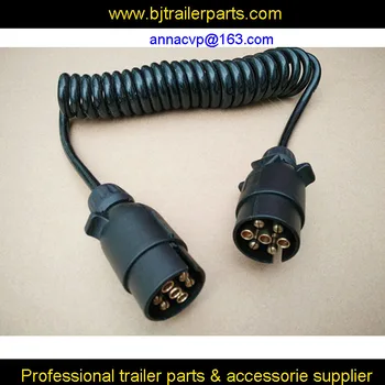 curly cable, spiral cable, coiled cable, 3m, 2 x 7 pin 12V plastic trailer plugs for trailers, trailer parts
curly cable, spiral cable, coiled cable, 3m, 2 x 7 pin 12V plastic trailer plugs for trailers, trailer parts
