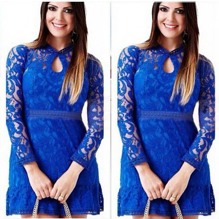 Korean style office lady solid lace woman dresses elegant hollow stand empire a-line spring autumn lace female dresses
Korean style office lady solid lace woman dresses elegant hollow stand empire a-line spring autumn lace female dresses