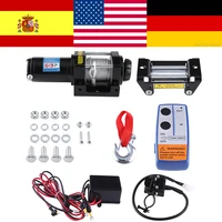 1 Set Electric 4500lb WINCH 12V Steel Cable Powerful Winch Quad Bike ATV Boat Winch Lifting Tools image