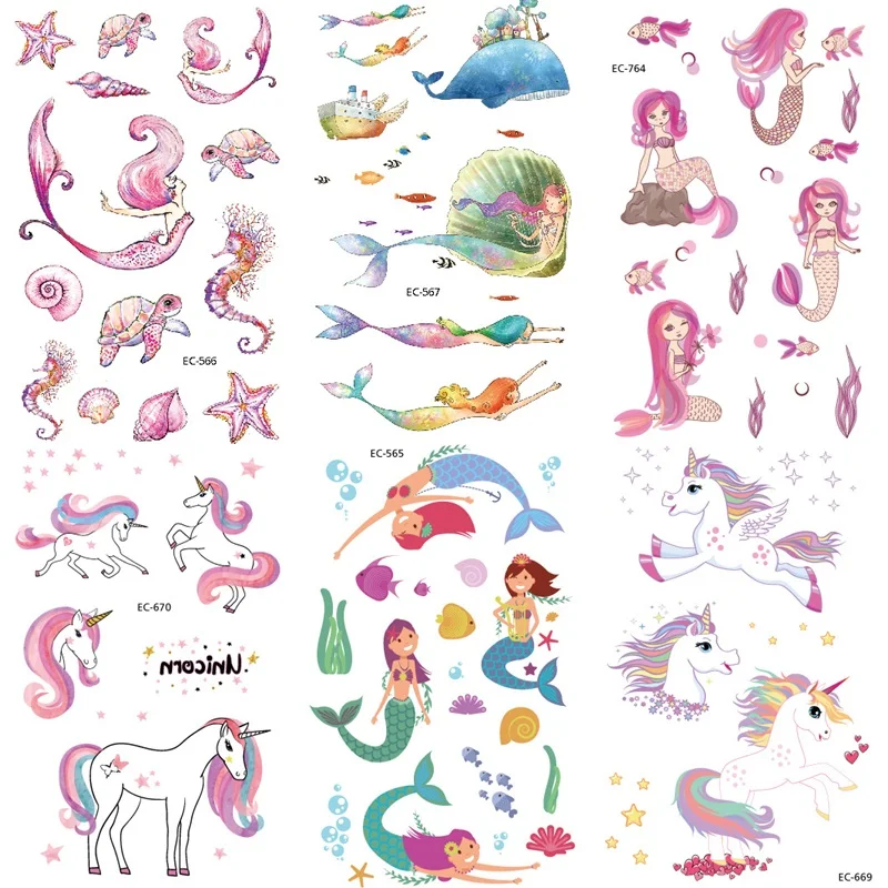 12 Sheets Mermaid Unicorn Dinosaur Temporary Tattoo Stickers For Kid Children Fake Joker Tattoo kids Tattoo Stickers Face Tatoo
12 Sheets Mermaid Unicorn Dinosaur Temporary Tattoo Stickers For Kid Children Fake Joker Tattoo kids Tattoo Stickers Face Tatoo
