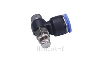Pneumatic Push to Connect Coupler 1/2" OD Tube x 1/4" Male NPT Meter Out Flow Speed Control Fitting
Pneumatic Push to Connect Coupler 1/2" OD Tube x 1/4" Male NPT Meter Out Flow Speed Control Fitting
