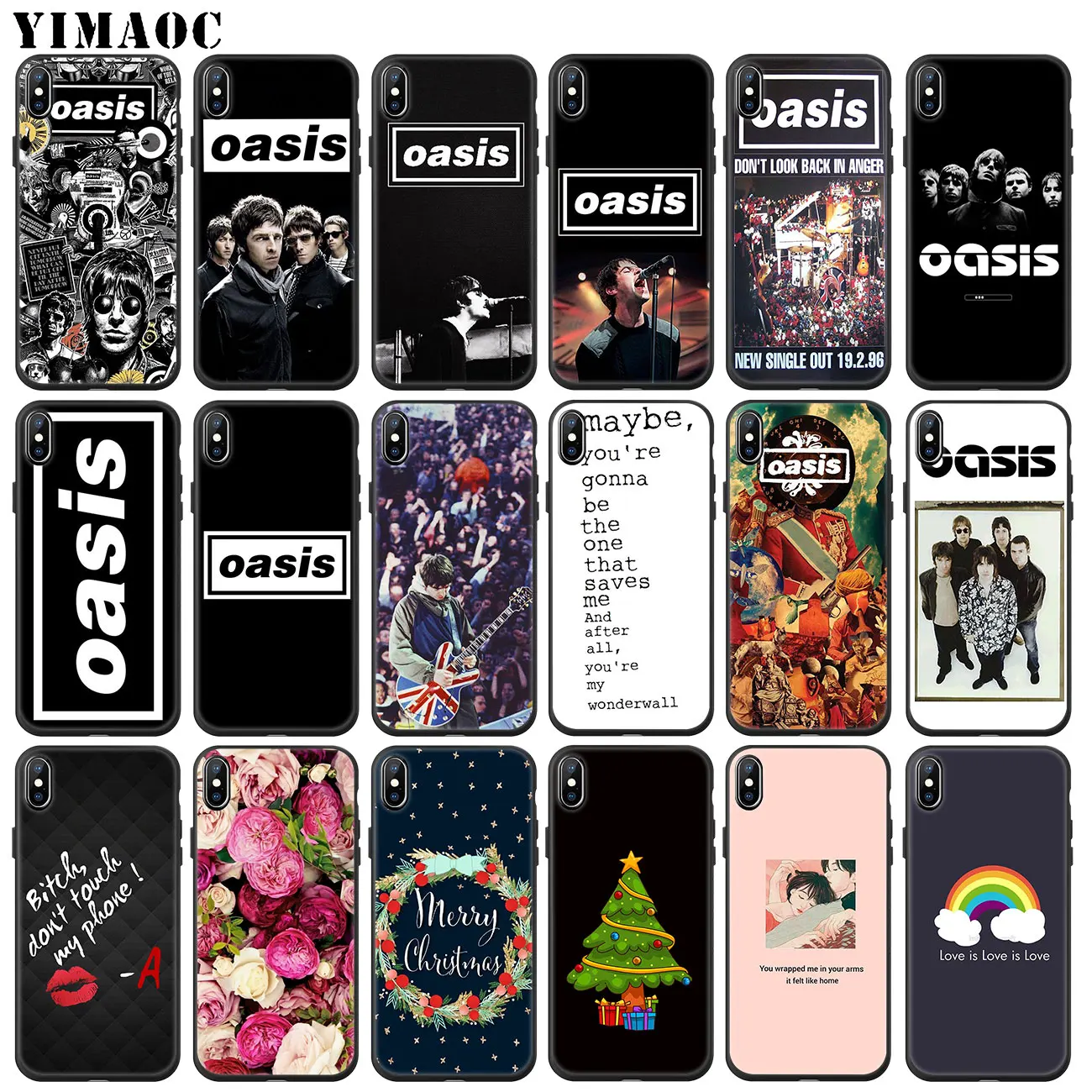 YIMAOC Oasis Band Liam Noel Galagher Soft Silicone Phone Case for iPhone 11 Pro XS Max XR X 6 6S 7 8 Plus 5 5S SE 10 Black Cover
YIMAOC Oasis Band Liam Noel Galagher Soft Silicone Phone Case for iPhone 11 Pro XS Max XR X 6 6S 7 8 Plus 5 5S SE 10 Black Cover