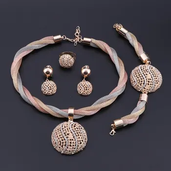 OEOEOS Nigerian Beads Necklace Jewelry Set For Women Weddings Crystal Bridal Jewelry Sets Party Jewelery Costume
OEOEOS Nigerian Beads Necklace Jewelry Set For Women Weddings Crystal Bridal Jewelry Sets Party Jewelery Costume