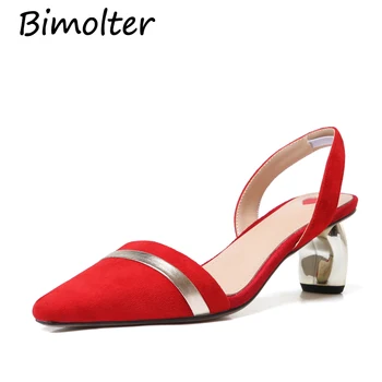 Bimolter New Sheep Suede Sling back Pumps Pointed Toe Back Wrap Casual Thin Heels Quality Leather Shoes Red Black Shoes FC081
Bimolter New Sheep Suede Sling back Pumps Pointed Toe Back Wrap Casual Thin Heels Quality Leather Shoes Red Black Shoes FC081