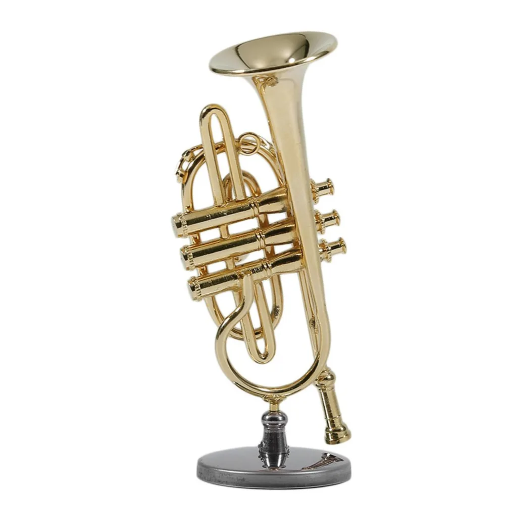 New Golden Surface Creative Mini Baritone Cornet Mini Trumpet Cornet Model With Case Musical Instrument Gift For Children
New Golden Surface Creative Mini Baritone Cornet Mini Trumpet Cornet Model With Case Musical Instrument Gift For Children