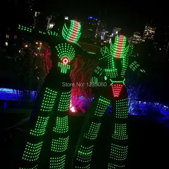 RGB Flashing LED Costume Light Suits LED Robot Suits Kryoman Robot David Guetta Robot With LED Helmet wedding party decoration
RGB Flashing LED Costume Light Suits LED Robot Suits Kryoman Robot David Guetta Robot With LED Helmet wedding party decoration