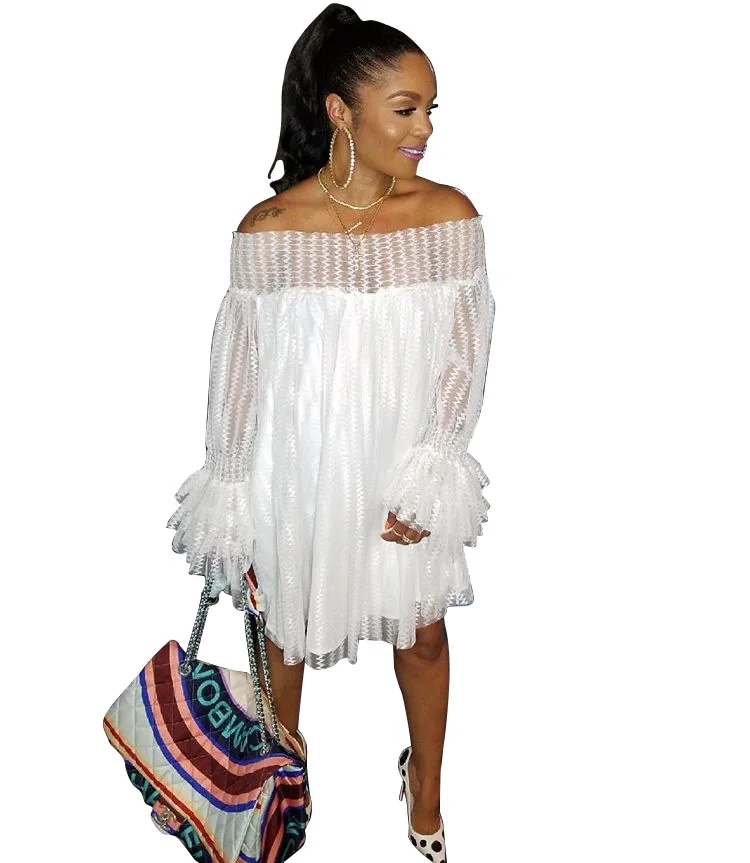 2018 New Womens Long Sleeve Solid Lace Off The Shoulder Strapless Dresses White Yellow Blue Purple Orange S-XXXL
2018 New Womens Long Sleeve Solid Lace Off The Shoulder Strapless Dresses White Yellow Blue Purple Orange S-XXXL
