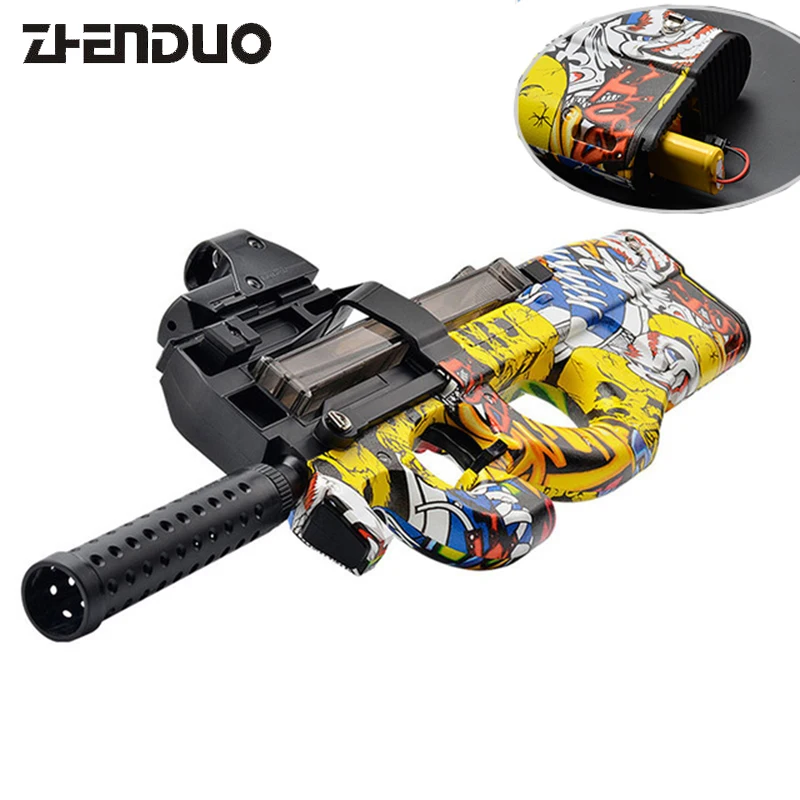 P90 Paintball Electric Auto Toy Gun Graffiti Edition Live CS Assault Snipe Weapon Water Bullet Bursts Gun Outdoor Pistol Toys
P90 Paintball Electric Auto Toy Gun Graffiti Edition Live CS Assault Snipe Weapon Water Bullet Bursts Gun Outdoor Pistol Toys