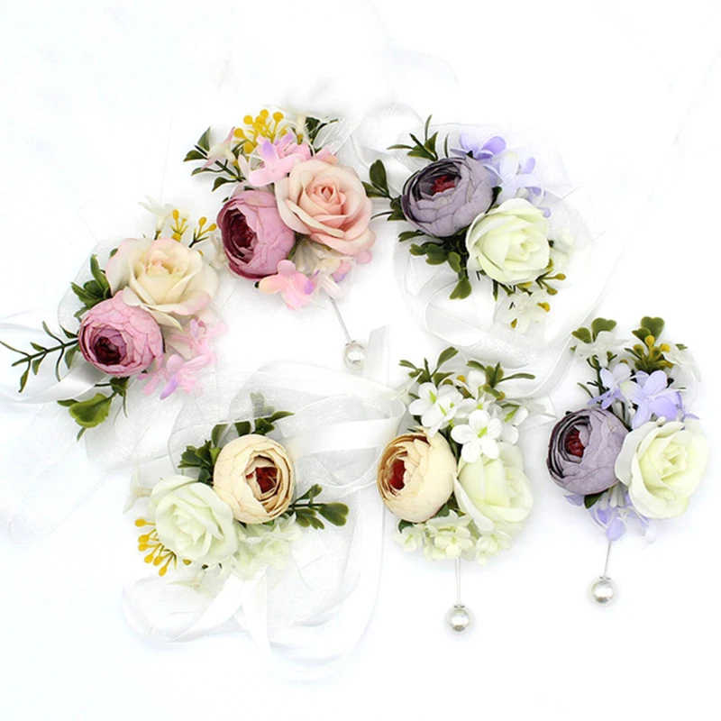 Beautiful Artificial Bride Wrist Corsage Silk Rose Flower Lace Ribbon Decoration Wedding Party Bridesmaid Bracelet
Beautiful Artificial Bride Wrist Corsage Silk Rose Flower Lace Ribbon Decoration Wedding Party Bridesmaid Bracelet