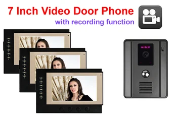 New Arrival 7" video door phone LCD Monitor with SD card slot Intercom system doorbell HD Camera Night Vision 1V3
New Arrival 7" video door phone LCD Monitor with SD card slot Intercom system doorbell HD Camera Night Vision 1V3